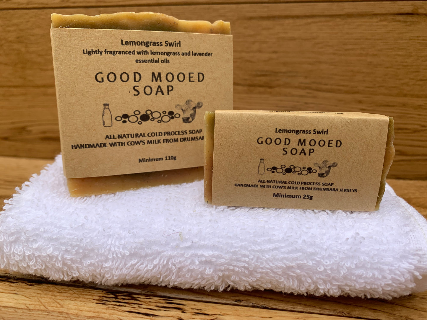 Lemongrass soap, milk soap, Jersey Cow milk, Mini bars, guest soap, Fermanagh, Northern Ireland